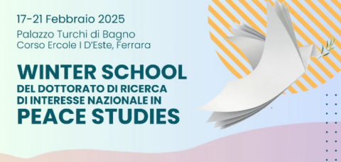 Immagine stilizzato in primo piano con ente che organizza la winter school